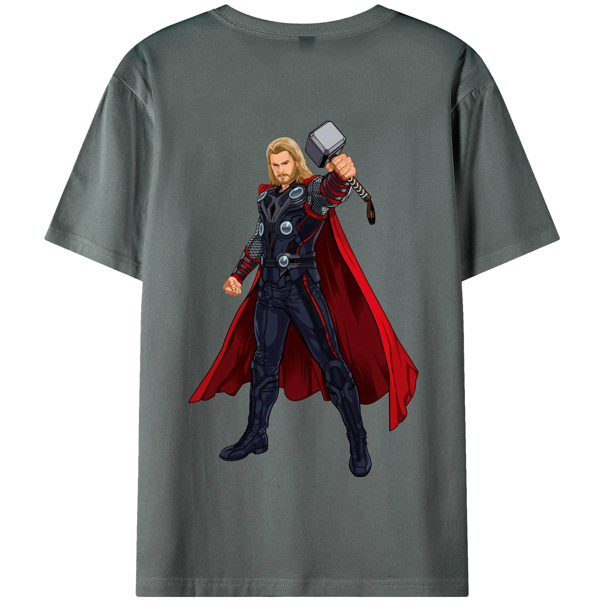 （画像用） アベンジャーズ The Avengers 綿100％半袖Tシャツ（背面プリント）